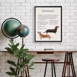 Kirklands Home Dachshund Facts Framed Wall Plaque Best
