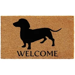 Kirklands Home Dachshund Welcome Doormat Sale