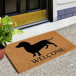 Kirklands Home Dachshund Welcome Doormat Sale
