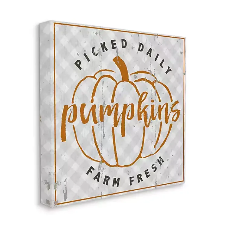Fall>Kirklands Home Daily Farm Picked Pumpkins Canvas Wall Art