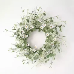 Wreaths>Kirklands Home Daisy and Eucalyptus Wreath