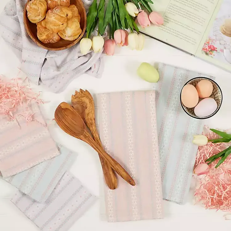 Kirklands Home Daisy Dobby 6-pc. Dish Towel and Cloth Set Clearance
