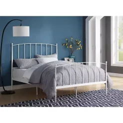 Kirklands Home Daisy Modern Arch Queen Bed Frame White Sale