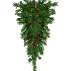 Christmas Wreaths>Kirklands Home Dakota Red Pinecone Teardrop Swag