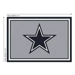 Kirklands Home Dallas Cowboys Area Rug, 4x6 Gray Sale