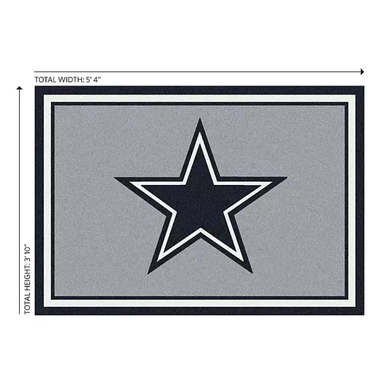 Kirklands Home Dallas Cowboys Area Rug, 4x6 Gray Sale