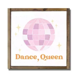 Kirklands Home Dance, Queen Disco Ball Framed Wall Plaque Discount