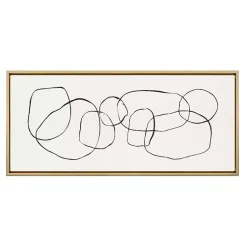 Kirklands Home Dancing Circles Framed Canvas Art Print Clearance