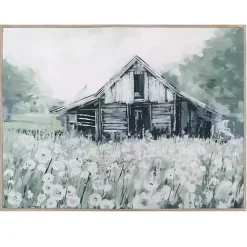 Kirklands Home Dandelion Barn Framed Canvas Art Print Multi Online