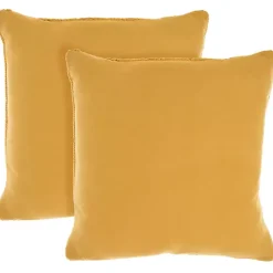 Pillows>Kirklands Home Dandelion Cable Knit Throw Pillows, Set of 2 Yellow