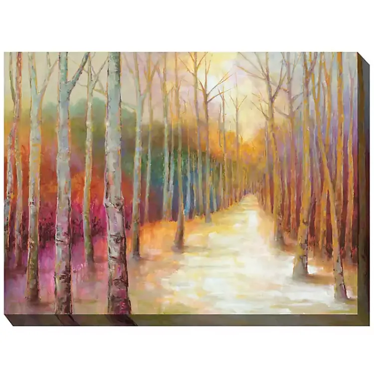 Kirklands Home Dappled Forest Outdoor Canvas Art Print Multi