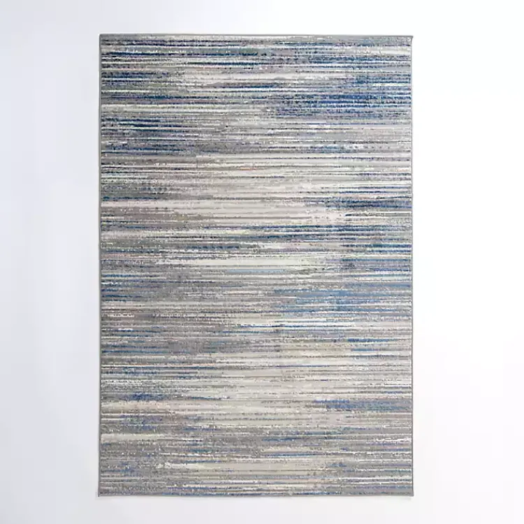 Kirklands Home Dark Blue Claire Modern Area Rug, 5x8 Clearance