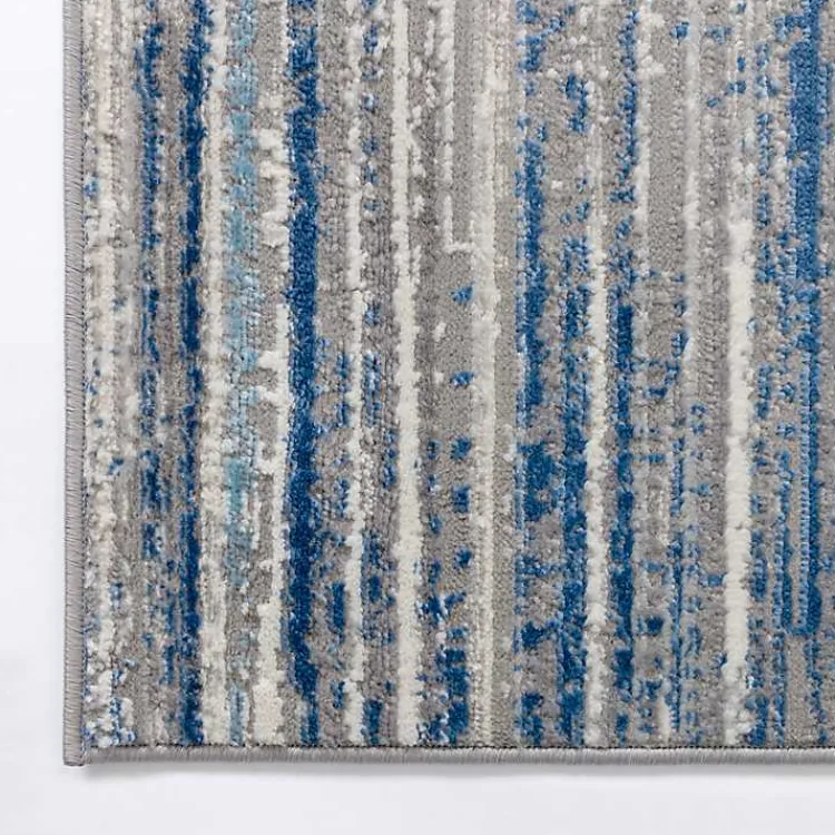 Kirklands Home Dark Blue Claire Modern Area Rug, 5x8 Clearance