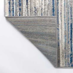 Kirklands Home Dark Blue Claire Modern Area Rug, 5x8 Clearance