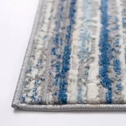 Kirklands Home Dark Blue Claire Modern Area Rug, 5x8 Clearance