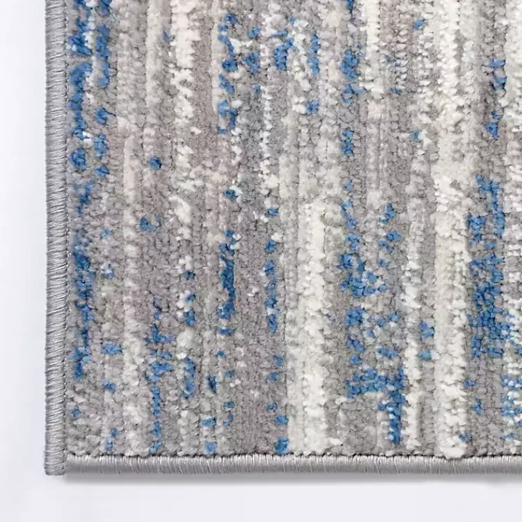 Kirklands Home Dark Blue Claire Modern Runner, 2x8 New