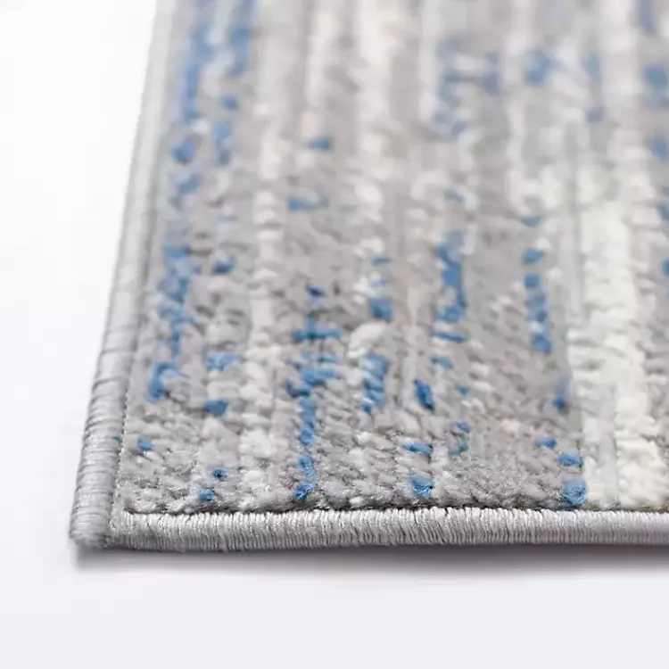 Kirklands Home Dark Blue Claire Modern Runner, 2x8 New