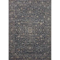 Kirklands Home Dark Sorrento Medallion Area Rug, 5x7 Blue Online