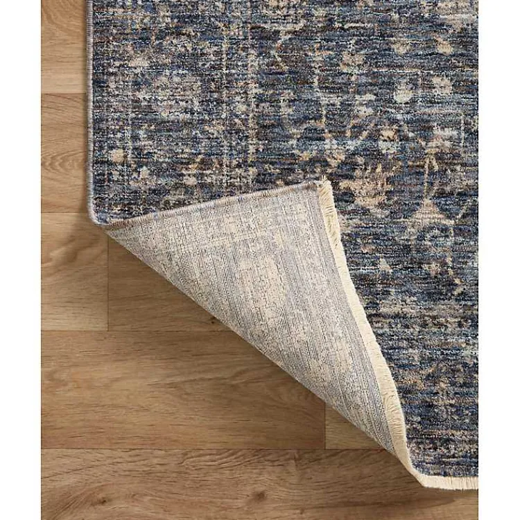 Kirklands Home Dark Sorrento Medallion Area Rug, 5x7 Blue Online