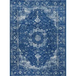 Kirklands Home Dark Verona Area Rug, 5x7 Blue