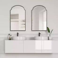 Kirklands Home Dark Bronze Arched Scallop Edge Wall Mirror Gray Online