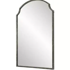 Kirklands Home Dark Bronze Arched Scallop Edge Wall Mirror Gray Online