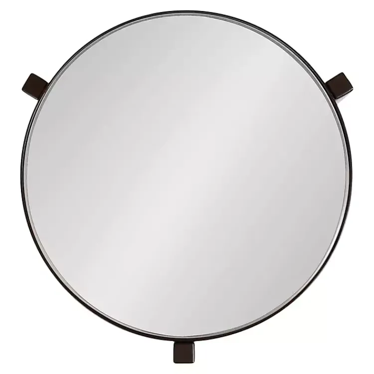 Kirklands Home Dark Bronze Mirrored Tabletop Aguilar Drink Table Brown Online