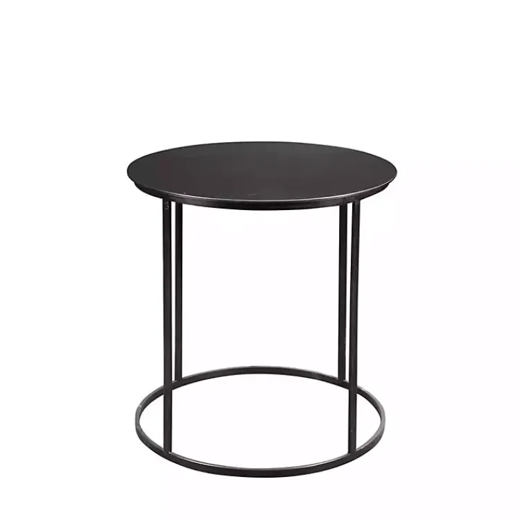 Kirklands Home Dark Bronze Rounded Metal Accent Table Best