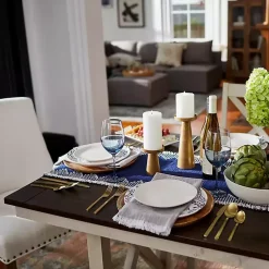 Kirklands Home Dark Brown and Ivory Jackson Dining Table Sale