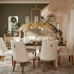 Kirklands Home Dark Brown and Ivory Jackson Dining Table Sale