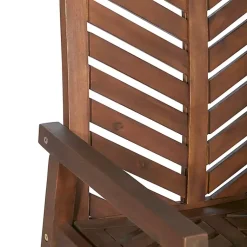 Kirklands Home Dark Chevron Outdoor Rocking Chair Brown Discount
