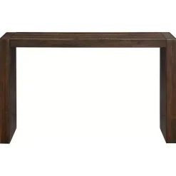 Kirklands Home Dark Distressed Wood Console Table Brown Discount