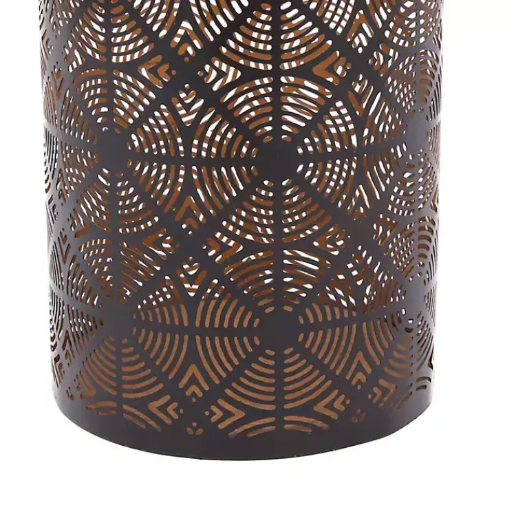 Candle Holders>Kirklands Home Dark Pierced Metal Candle Holders, Set of 3 Brown