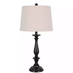Kirklands Home Dark Brown Transitional Table Lamps, Set of 2 Tan