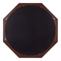 Kirklands Home Dark Wood Octagon Cyrus Wall Mirror Brown Sale