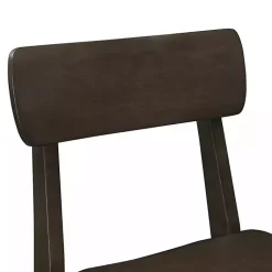 Kirklands Home Dark Wood Open Back Counter Stool Brown Outlet