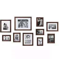 Kirklands Home Dark Wood 10-pc. Gallery Wall Frame Set Brown Clearance