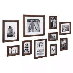 Kirklands Home Dark Wood 10-pc. Gallery Wall Frame Set Brown Clearance