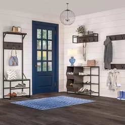 Kirklands Home Dark Brown Wooden 3-Hook Coat Racks, Set of 2 Online