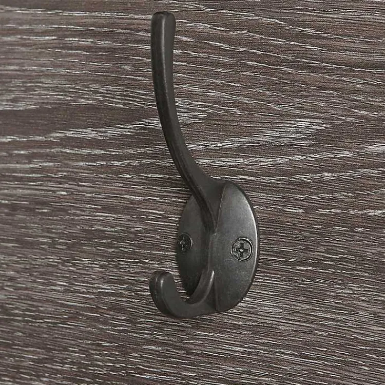Kirklands Home Dark Brown Wooden 3-Hook Coat Racks, Set of 2 Online