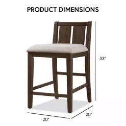 Kirklands Home Dark Cherry Wood Kayla Counter Height 3-pc. Set Brown Best