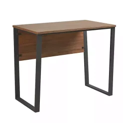 Kirklands Home Dark Coffee Wood Computer Desk Clearance