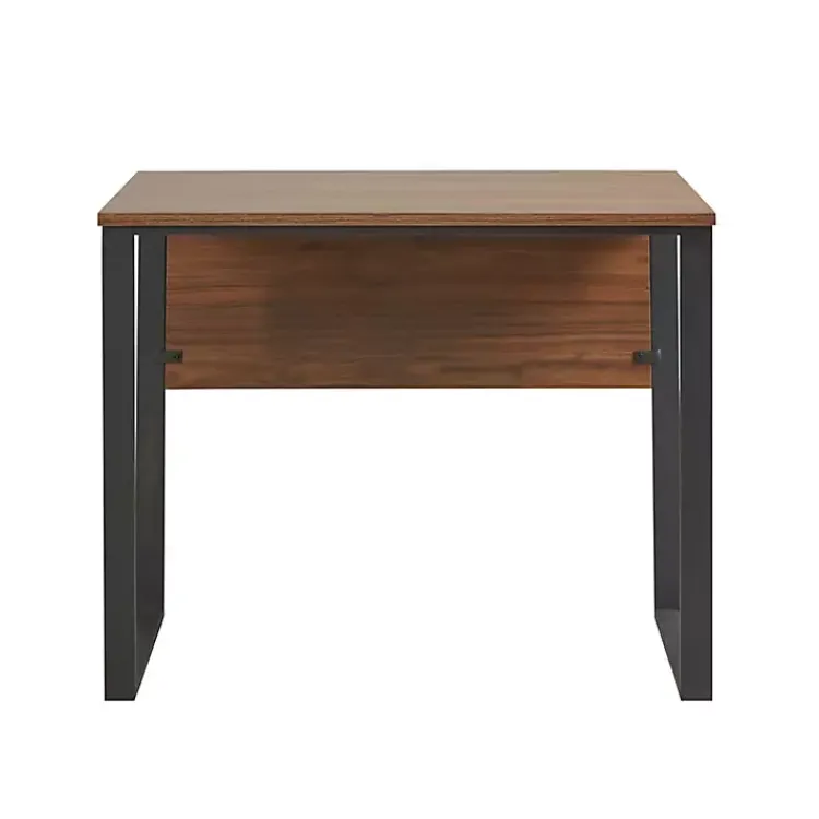 Kirklands Home Dark Coffee Wood Computer Desk Clearance