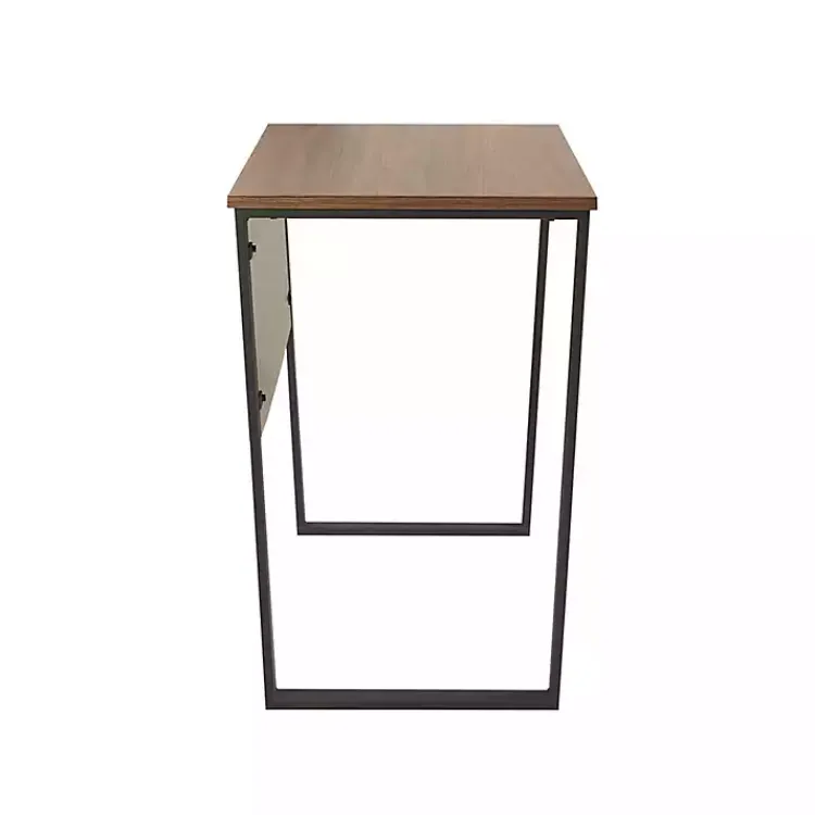 Kirklands Home Dark Coffee Wood Computer Desk Clearance