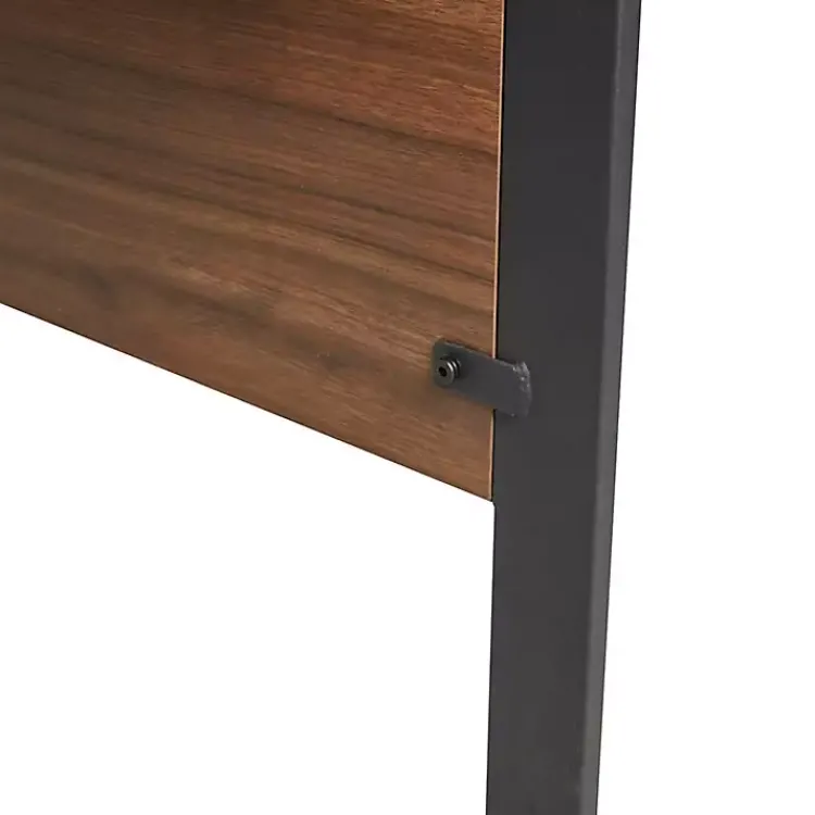 Kirklands Home Dark Coffee Wood Computer Desk Clearance