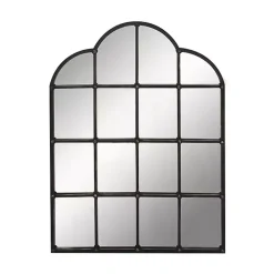 Kirklands Home Dark Crown Frame Windowpane Mirror Online