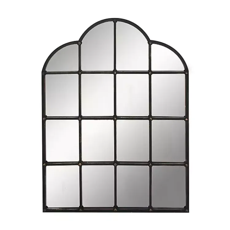 Kirklands Home Dark Crown Frame Windowpane Mirror Online