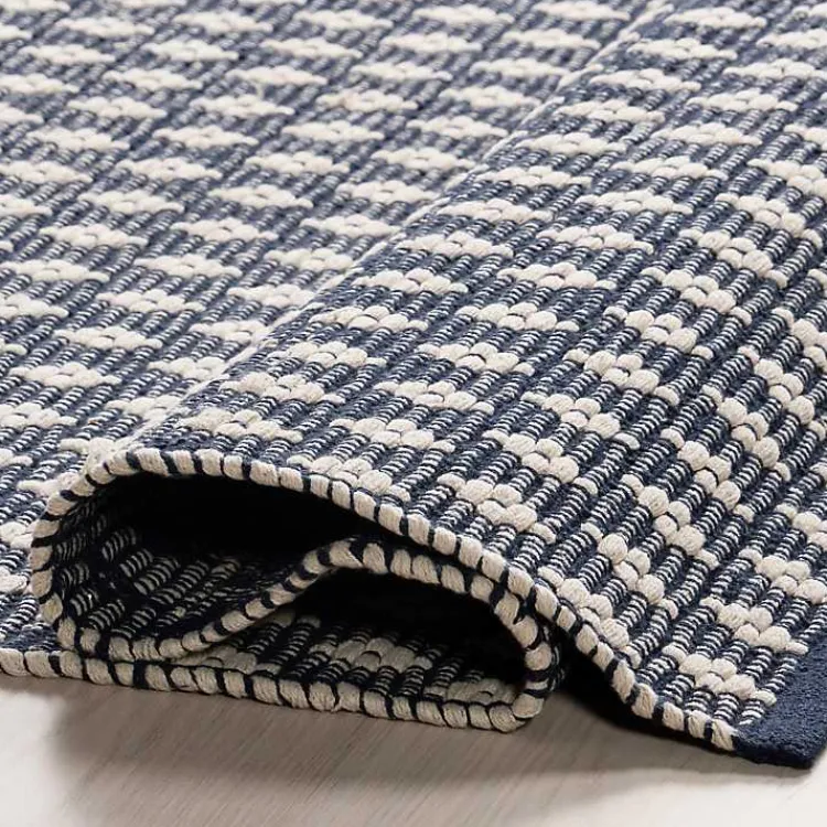 Kirklands Home Dark Gray and Ivory Dainty Diamond Area Rug, 8x10