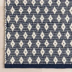Kirklands Home Dark Gray and Ivory Dainty Diamond Area Rug, 8x10