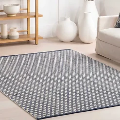 Kirklands Home Dark Gray and Ivory Dainty Diamond Runner Best